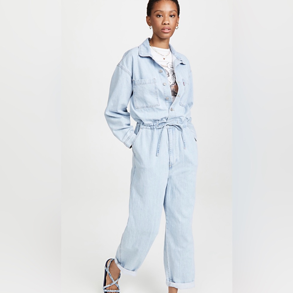 Levi's Light Blue Denim Jumpsuit